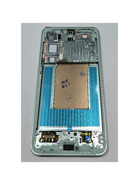 Pantalla lcd para Samsung Galaxy S25 Plus 5G S936 mas tactil negro con marco verde calidad Oled