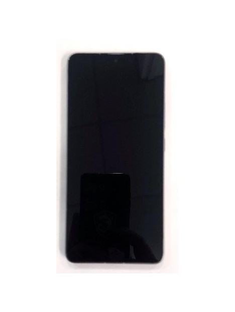 Pantalla lcd para Xiaomi 14T Pro mas tactil negro con marco gris calidad premium