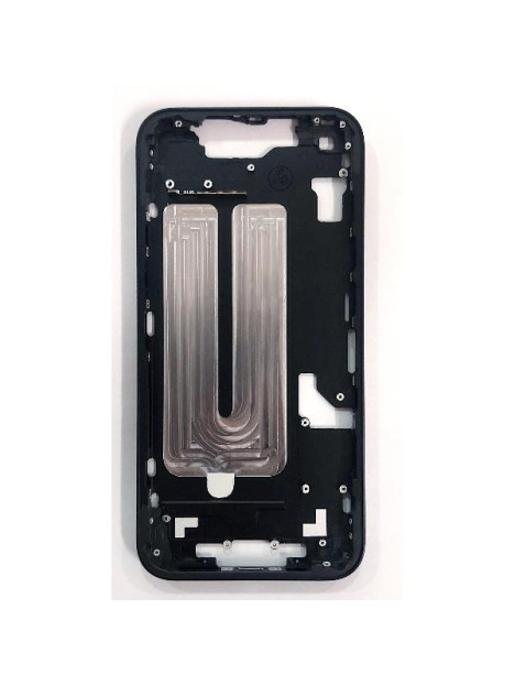 Carcasa o marco central negro para iPhone 16E A3410 con botones laterales