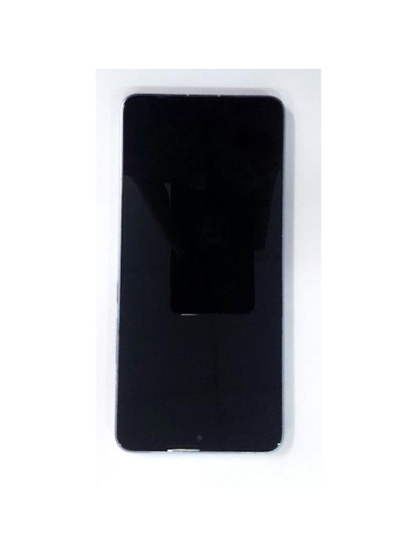 Pantalla lcd para Xiaomi 14T Pro mas tactil negro con marco azul calidad premium