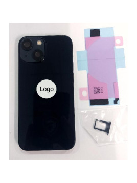 Tapa trasera o tapa bateria negra para iPhone 13 Mini mas marco central y componentes Remanufacturada Grado A