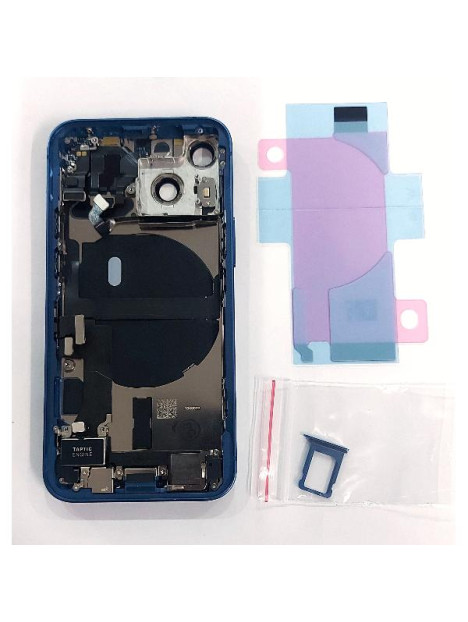 Tapa trasera o tapa bateria azul para iPhone 13 Mini A2626 mas marco central y componentes Remanufacturada Grado A