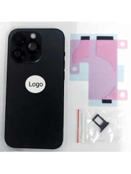 Tapa trasera o tapa bateria negra para iPhone 14 Pro A2889 mas marco central y componentes Remanufacturada Grado A