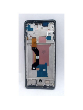 Pantalla lcd para Motorola Edge 60 Fusion 5G mas tactil negro con marco morado calidad premium