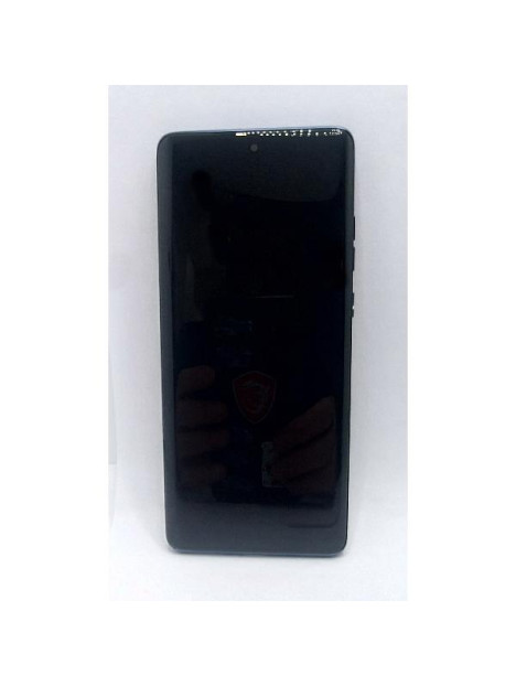 Pantalla lcd para Motorola Edge 60 Fusion 5G mas tactil negro con marco morado calidad premium