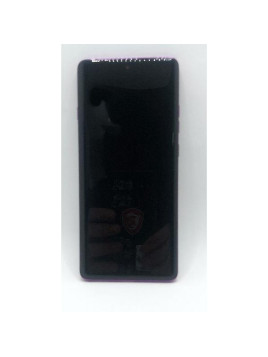 Pantalla lcd para Motorola Edge 60 Pro 5G mas tactil negro con marco morado calidad premium