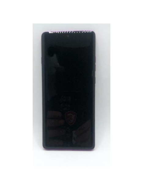 Pantalla lcd para Motorola Edge 60 Pro 5G mas tactil negro con marco morado calidad premium