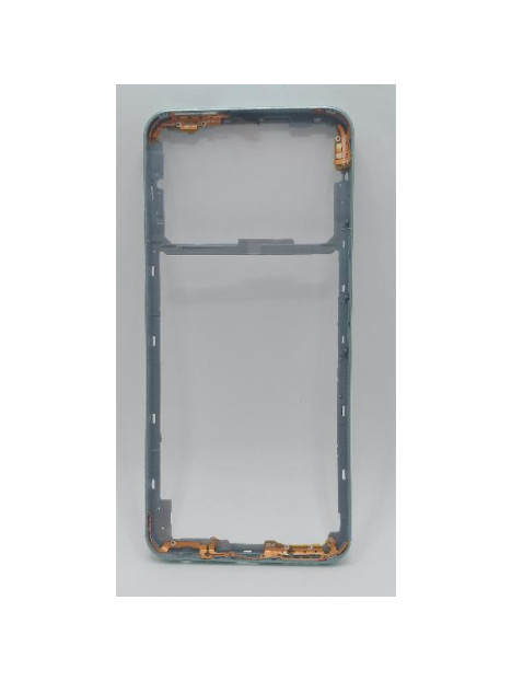Carcasa o marco central verde para Vivo Y35 2022