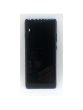 Pantalla lcd para Motorola Edge 60 Pro 5G mas tactil negro con marco azul calidad premium
