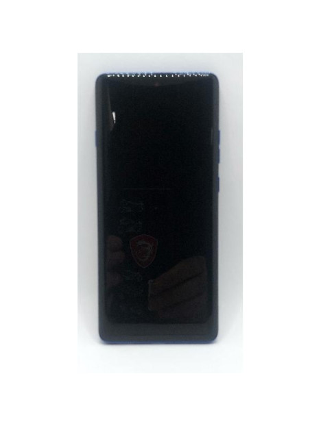 Pantalla lcd para Motorola Edge 60 Pro 5G mas tactil negro con marco azul calidad premium