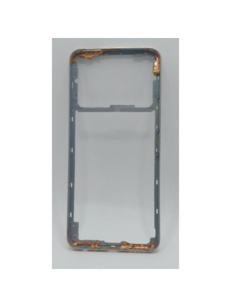 Carcasa o marco central dorado para Vivo Y35 2022