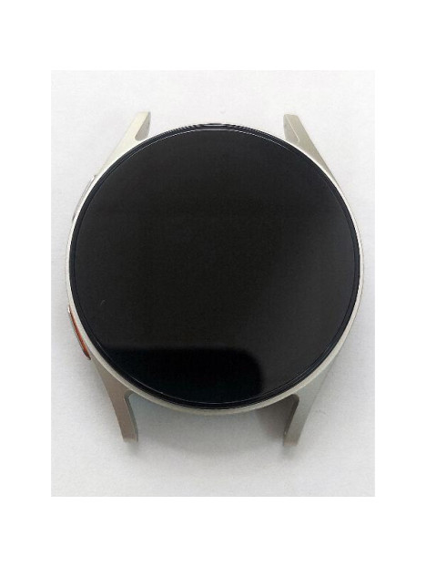 Pantalla lcd para Samsung Galaxy Watch 7 L300 L305 40mm mas tactil negro con marco plata calidad premium