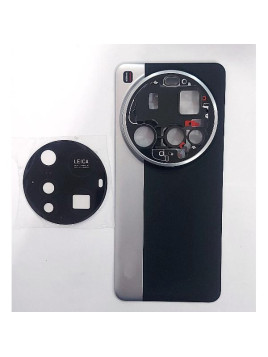 Tapa trasera o tapa bateria plata para Xiaomi 15 Ultra 5G con cristal de camara