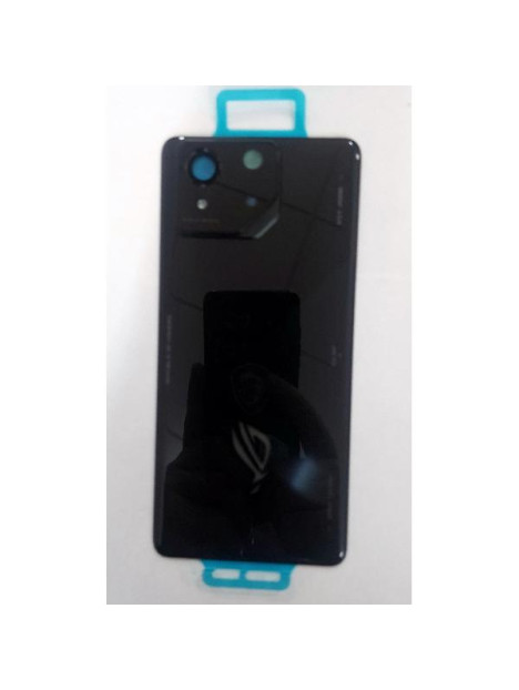 Tapa trasera o tapa bateria negra para Asus ROG Phone 8 5G con cubierta de camara