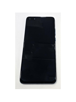 Pantalla lcd para Huawei P40 Pro mas tactil negro con marco azul compatible Oled