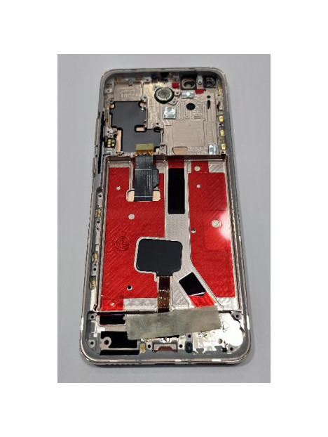 Pantalla lcd para Huawei P40 Pro mas tactil negro con marco dorado compatible Oled