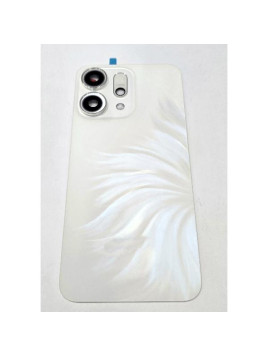 Tapa trasera o tapa bateria blanca para Oppo Reno 14 5G con cubierta de camara