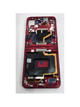 Pantalla lcd para Motorola Razr 60 Ultra mas tactil negro con marco rojo 5D68C30153 Service Pack