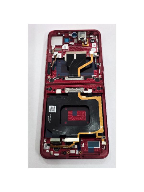 Pantalla lcd para Motorola Razr 60 Ultra mas tactil negro con marco rojo 5D68C30153 Service Pack