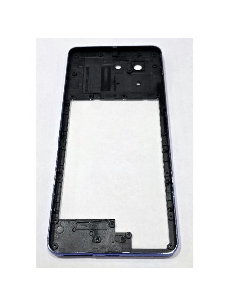 Carcasa o marco central azul para Doogee Note 59 Pro Plus