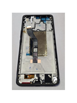 Pantalla lcd para Vivo V50 5G mas tactil negro con marco azul calidad premium