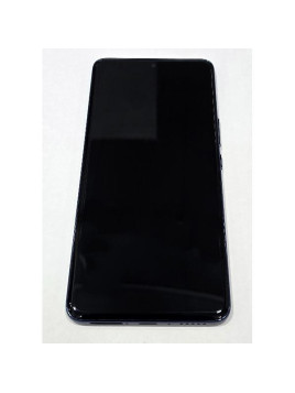 Pantalla lcd para Vivo V50 5G mas tactil negro con marco azul calidad premium