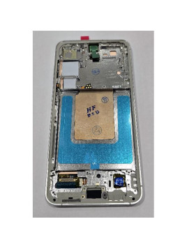 Pantalla lcd para Samsung Galaxy S24 S921 mas tactil negro con marco blanco version Europea compatible Oled