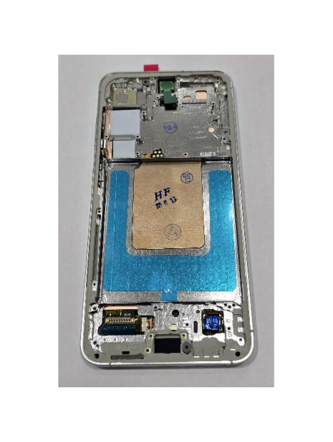 Pantalla lcd para Samsung Galaxy S24 S921 mas tactil negro con marco blanco version Europea compatible Oled