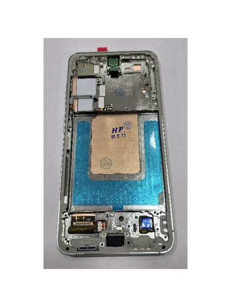 Pantalla lcd para Samsung Galaxy S24 S921 mas tactil negro con marco verde version Europea compatible Oled