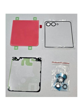 Tapa trasera o tapa bateria roja para Samsung Galaxy Z Flip 7 F766 con cubierta de camara