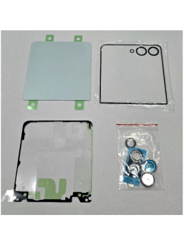 Tapa trasera o tapa bateria verde para Samsung Galaxy Z Flip 7 F766 con cubierta de camara