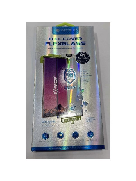 Protector cristal templado Hybrid Flexible Bestsuit 5D negro Hot Bending para Samsung Galaxy S24 Ultra