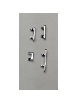 Set de botones laterales blancos para iPhone 17 Pro iPhone 17 Pro Max calidad premium