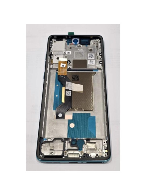 Pantalla lcd para Motorola Edge 60 Fusion XT2503-4 mas tactil negro marco azul claro 5D68C29879 Service Pack