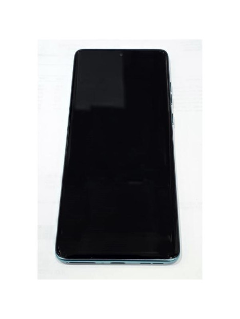 Pantalla lcd para Motorola Edge 60 Fusion XT2503-4 mas tactil negro marco azul claro 5D68C29879 Service Pack
