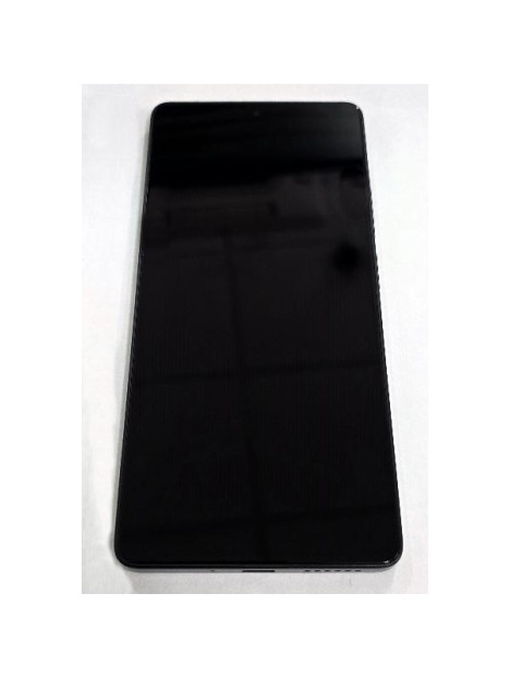 Pantalla lcd para Xiaomi Redmi Note 14S 2502FRA65G mas tactil negro con marco negro 56000300N6R00 Service Pack