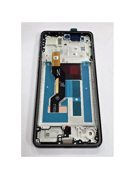 Pantalla lcd para Motorola Moto G86 Power 5G mas tactil negro con marco negro 5D68C30651 Service Pack