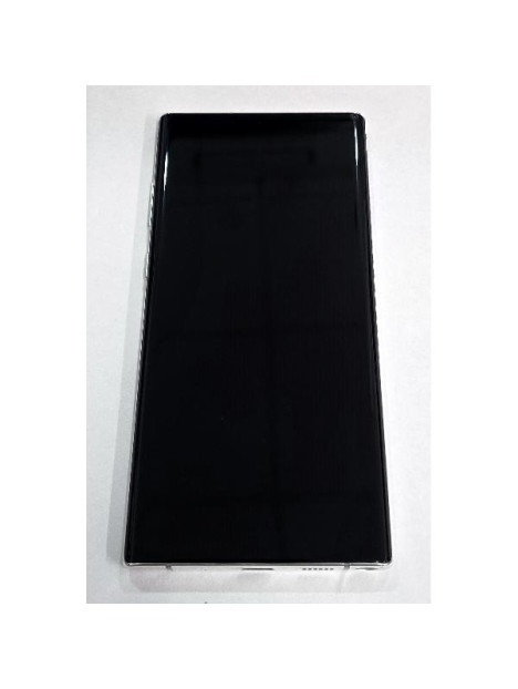 Pantalla lcd para Samsung Galaxy Note 10 Plus N975F tactil negro marco blanco ensamblado GH82-20838B Service Pack