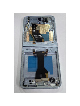 Pantalla lcd para Samsung Galaxy Z Flip 6 5G SM-F741 tactil negro marco azul ensamblado GH82-35014C Service Pack