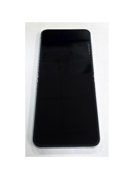 Pantalla lcd para Samsung Galaxy Z Flip 6 5G SM-F741 tactil negro marco azul ensamblado GH82-35014C Service Pack