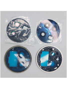 Cristal de camara para Realme 12 Pro Plus 5G RMX3840 con marco dorado calidad premium