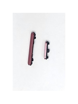 Set de botones laterales rosas para Google Pixel 9A 5G calidad premium