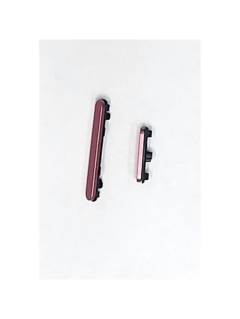 Set de botones laterales rosas para Google Pixel 9A 5G calidad premium