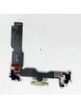 Flex puerto de carga amarillo para iPhone 15 Plus A3094 A2847 A3093 A3096 calidad premium