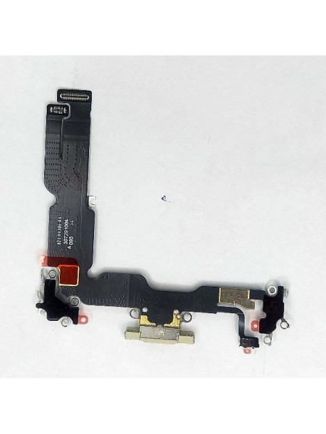 Flex puerto de carga amarillo para iPhone 15 Plus A3094 A2847 A3093 A3096 calidad premium