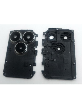 Cristal de camara para Realme Note 50 4G RMX3834 con marco negro calidad premium