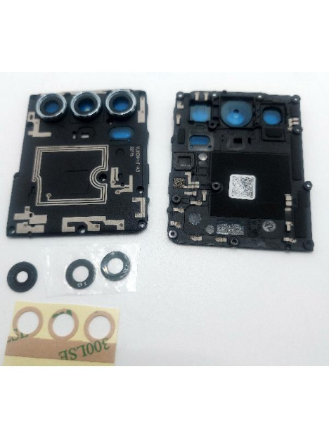 Carcasa de sujeccion de placa base para Motorola Moto G200 5G con cristal de camara azul calidad premium