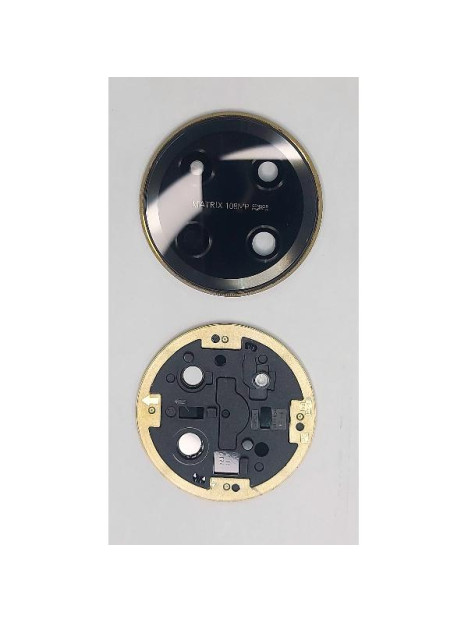 Cristal de camara para Honor X9C 5G con marco dorado calidad premium