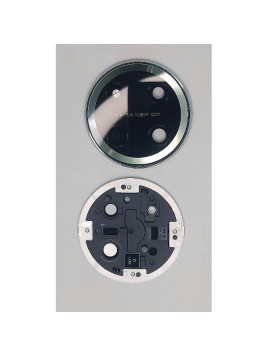 Cristal de camara para Honor X9C 5G con marco verde calidad premium