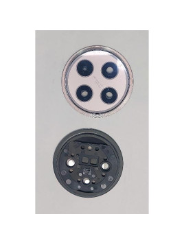 Cristal de camara para Oppo Reno 12 F 5G CPH2637 Reno 12 F 4G CPH2687 con marco rosa calidad premium